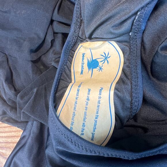 NWT Beach Sissi Fly Away Draped Black Swimsuit Size XL - Picture 8 of 9